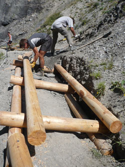 photo Thierry Maillet - Parc national des Ecrins 2009-07-malafosse-chantier