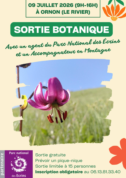 AFFICHE SORTIE FLORE ORNON AFFICHE SORTIE FLORE ORNON