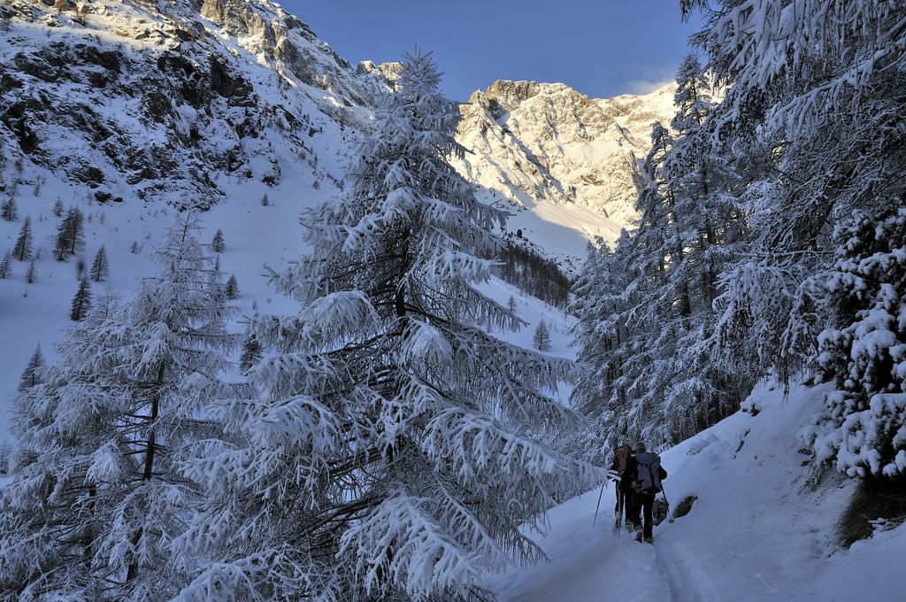 Sorties traces douces vers le hameau du Casset - © Mireille Coulon - Parc national des Ecrins