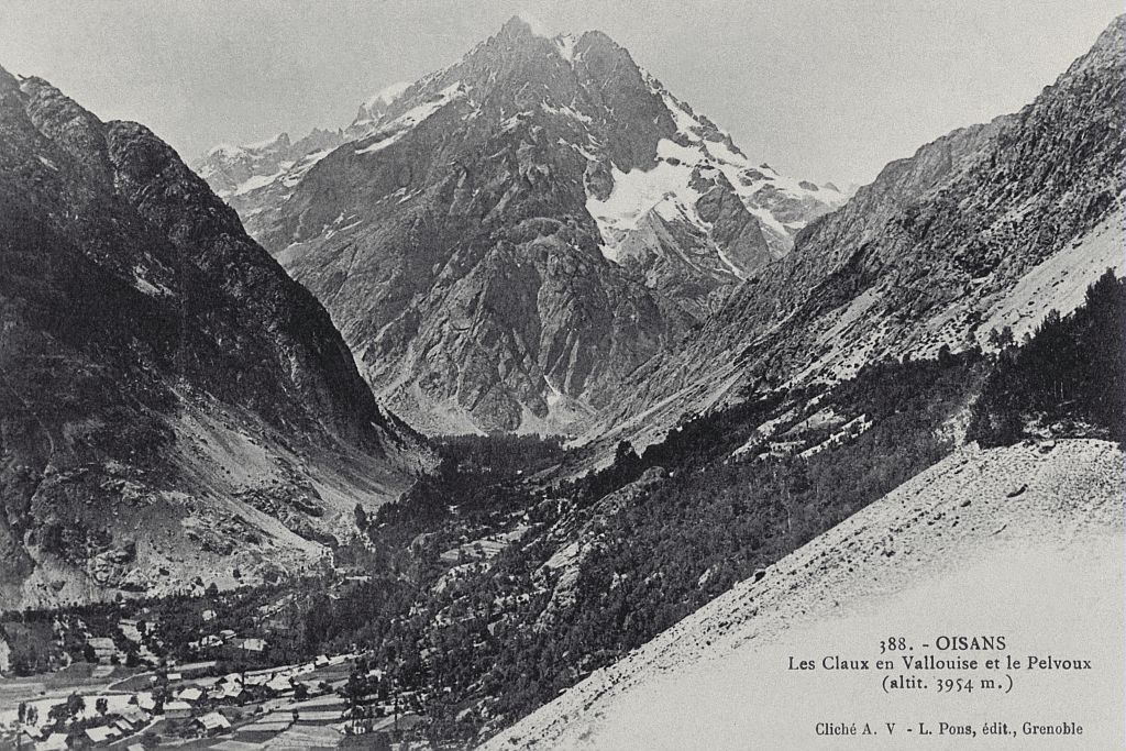 Les Claux en Vallouise et le Pelvoux (3954 m) - collection Lucien Tron