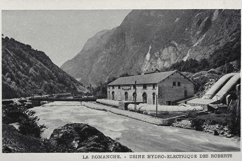 La Romanche - Usine hydro-éléctrique des Roberts - Lucien Tron (collection) - Parc national des Ecrins