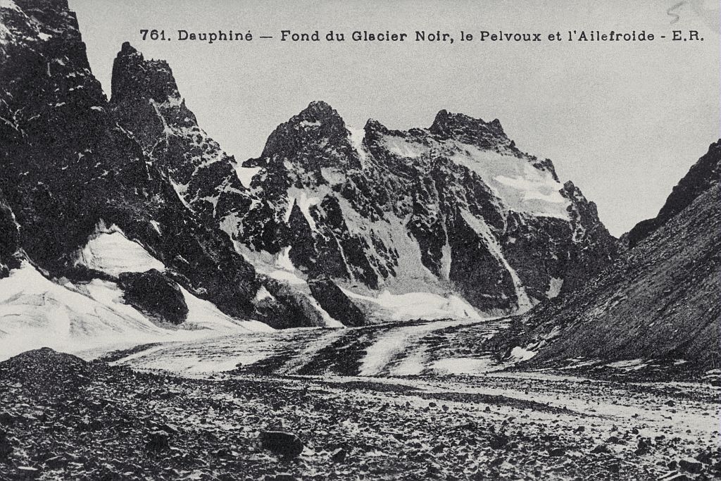 Le fond du glacier Noir, le Pelvoux et l'Ailefroide - Tron Lucien (collection) Le fond du glacier Noir, le Pelvoux et l'Ailefroide - Tron Lucien (collection)