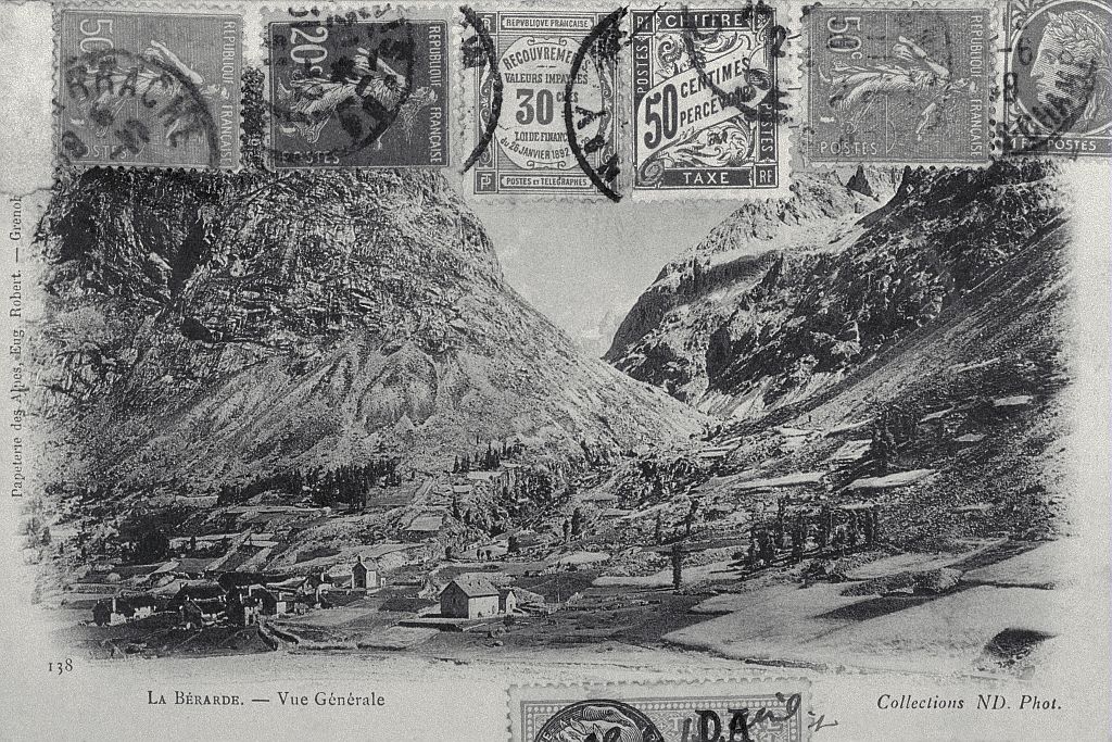 La Bérarde, carte postale ancienne © Parc national des Ecrins. La Bérarde, carte postale ancienne © Parc national des Ecrins.