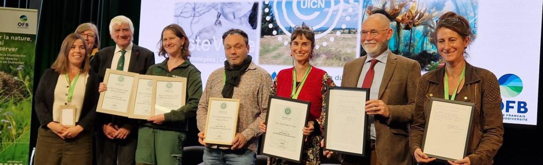 Renouvellement du label Liste verte des aires protégées