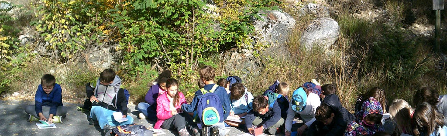 Avec les CM, oct 2017 - école de  vallouise avec le Parc national des Écrins