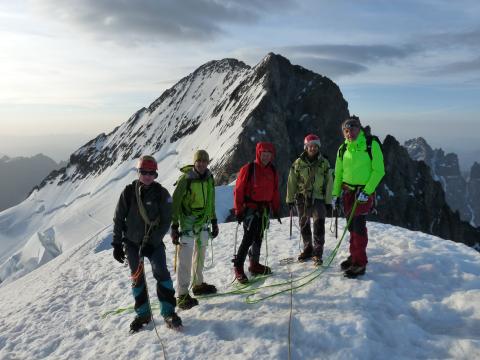 Mesure de la Barre des Ecrins - juillet 2015 - photos M-Dova - O Lefrançois- Parc national des Ecrins