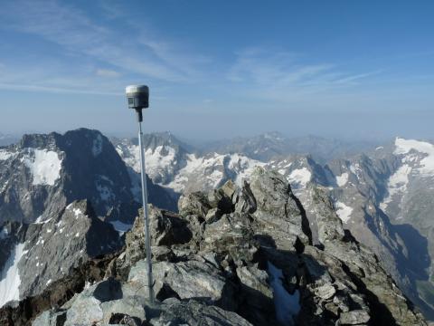 Mesure de la Barre des Ecrins - juillet 2015 - photos M-Dova - O Lefrançois- Parc national des Ecrins