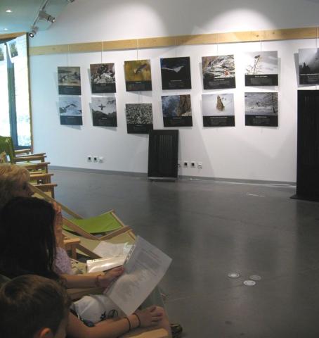 Exposition sonore à la Maison du Parc de Vallouise - été 2016 © Parc national des Écrins