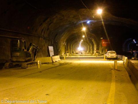 tunnel chambon - travaux © Département de l'isère