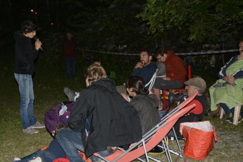 Projection à Molines Avec les loups© D. Vincent, PNE