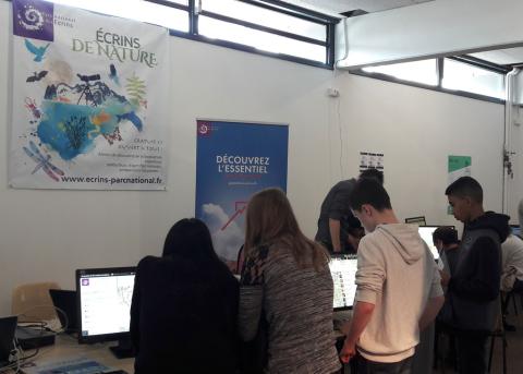 Salon Géomatique 2017 - Stand et applications du Parc national des Ecrins