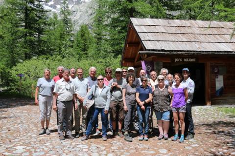 Les membres du conseil scientifique au Pré de Mme Carle © Parc national des Écrins