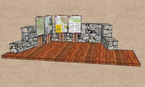 esquisse projet dispositif d'information station Chaillol