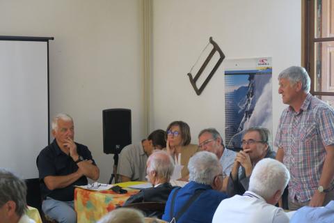 Conseil d'administration à Gioberney - 10 juillet 2019 - photo I.Vidal - Parc national des Écrins