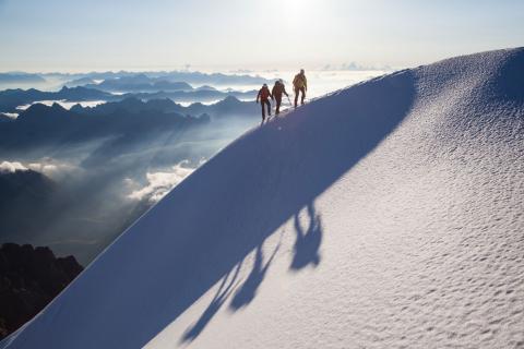 Alpinisme dans les Ecrins © Abdou Martin - Parc national des Ecrins