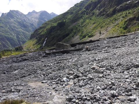 Gioberney après l'orage du 8 août 2017 - © O.warluzelle - Parc national des Écrins