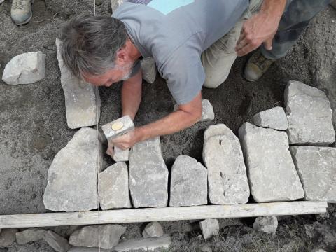 Formation construction pierre traditionnelle - Aspres les corps - juin 2020- Gabion-Parc national des Ecrins