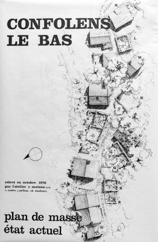 Relevé du hameau de Confolens le bas © Atelier R. Maison