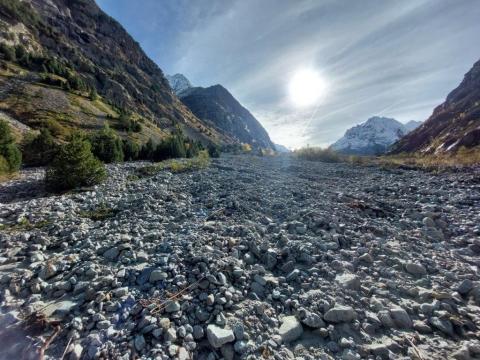 Sentier du Carrelet recouvert © P.H. Peyret