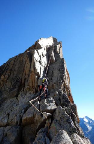Descente en rappel de la voie normale de la Dibona © L. & M. Imberdis - PNE