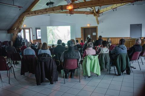 Projection à la station de ski de Réallon © M. Coulon - PNE