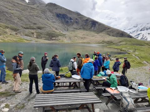 Formation lacs d'altitude au lac du Pontet. Parc national des Ecrins - Mathias Magen