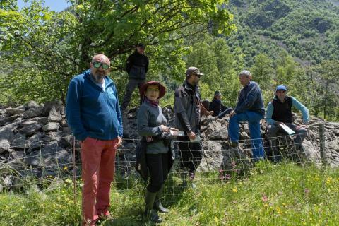 Jury sur la parcelle d'Alain Barban aux Portes © D. Vincent - PNE