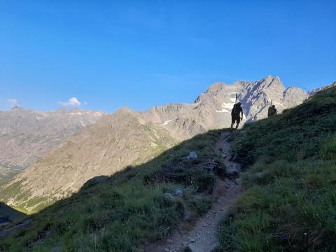 Montée au pas de la Cavale © M. Magen - PNE