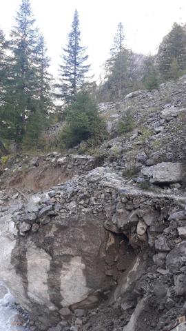 Sentier emporté dans le vallon de Celse-Nière © Olivier Bergeretti - PNE