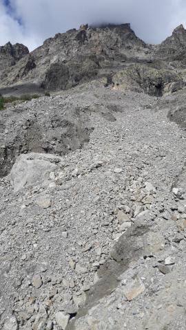 Sentier emporté dans le vallon de Celse-Nière © Olivier Bergeretti - PNE