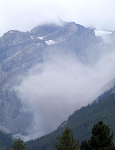 17 sept 2020. Éboulement dans le vallon du Grand Tabuc © Cyril Coursier - PNE