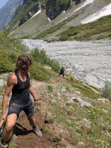 Travaux dans le vallon des Bans © PNE