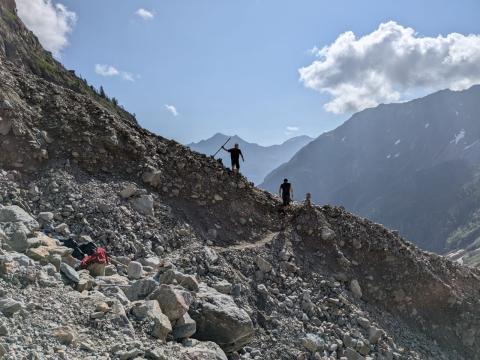 Travaux dans le vallon des Bans © PNE