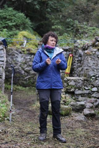 Florence Focci dans la réserve intégrale du Lauvitel © Olivier Sabatier - PNE
