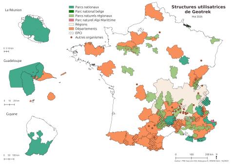 Geotrek - Structures utilisatrices / 2026