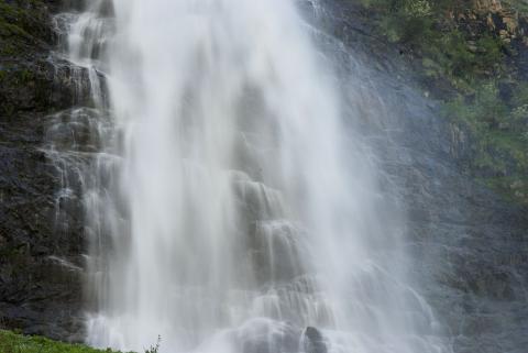 La cascade du Voile de la mariée ©Dominique Vincent - Parc national des Ecrins