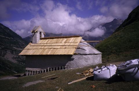 Chapelle Saulce - Orcières - en restauration - © M.Francou - Parc national des Écrins