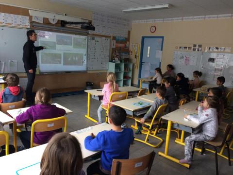 ecole l'Argentière la bessée - 2017/2018 - les oiseaux avec le Parc national des Écrins