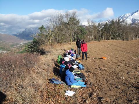 Évolution des paysages avec l'école de Chauffayer, ©Caroline Devallière