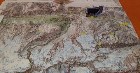 Atelier cartographie à l'école de la Meije