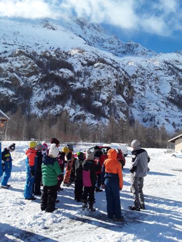 Atelier cartographie à l'école de la Meije