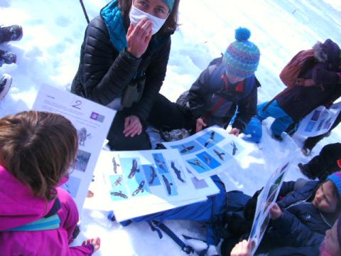 Sortie traces pour les PS-CP de l'école de Puy-Saint-Eusèbe