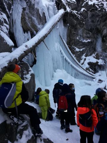 Sortie du 20/01/22 : quels sports se pratiquent-ils grâce à l'eau solide ? © E. Evin - PNE