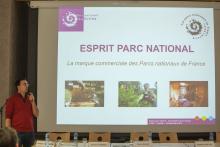 Pierrick Navizet, chargé de mission écotourisme au Parc national des Ecrins - Conseil économique, social et culturel du Parc national des Ecrins - 15 dec 2014 - Ancelle (05) - © Pascal Saulay - Parc national des Ecrins 