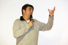 Claude Andrieux, réalisateur - Assemblée générale des voeux - Parc national des Ecrins - © P.Saulay - PNE