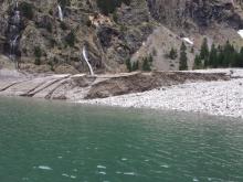 Lac Lauvitel  - 2 mai 2015 - avalanche - photo J-Forêt - Parc national des Ecrins