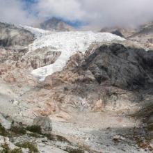 photo constat glacier Blanc © T.Maillet - Parc national des Écrins