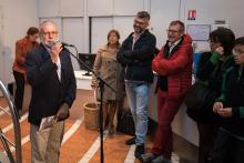 Bernard Héritier, président du Conseil d'administration du Parc national des Ecrins - Inauguration exposition Les îles du ciel - 6 octobre 2017 - muséum de Grenoble - © P.Saulay - Parc national des Ecrins