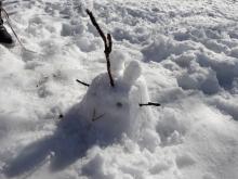 La neige et ses conséquences  - collège Vauban Briançon - hiver 2019 - photo Parc national des Ecrins