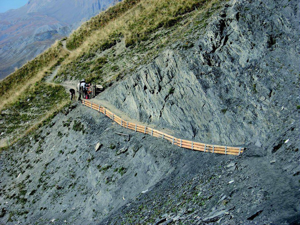 chantier sentier des crevasses